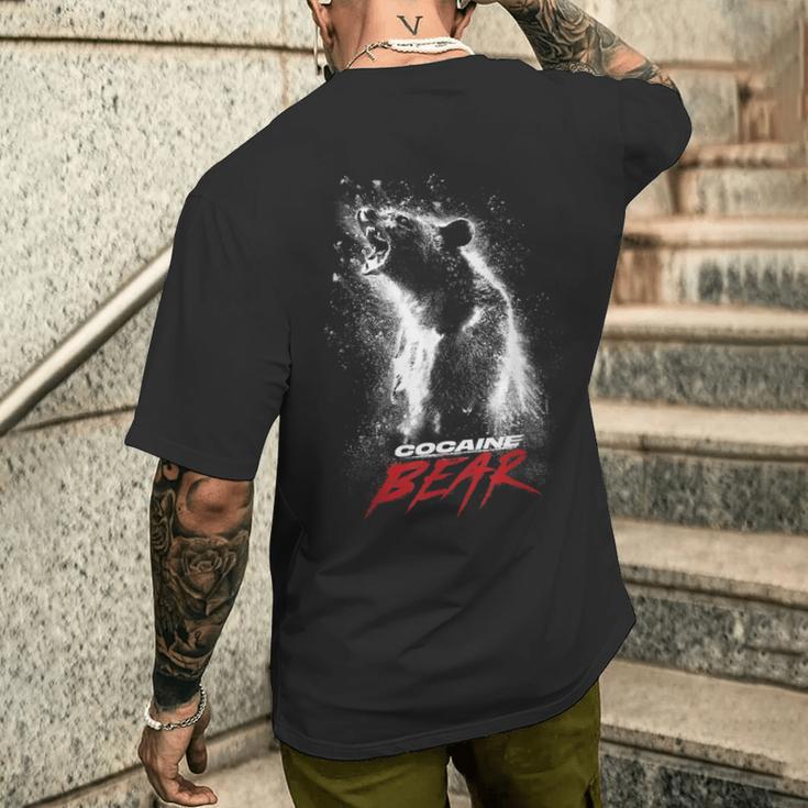 コカインベア ポスター メンズTシャツ バックプリント 彼への贈り物