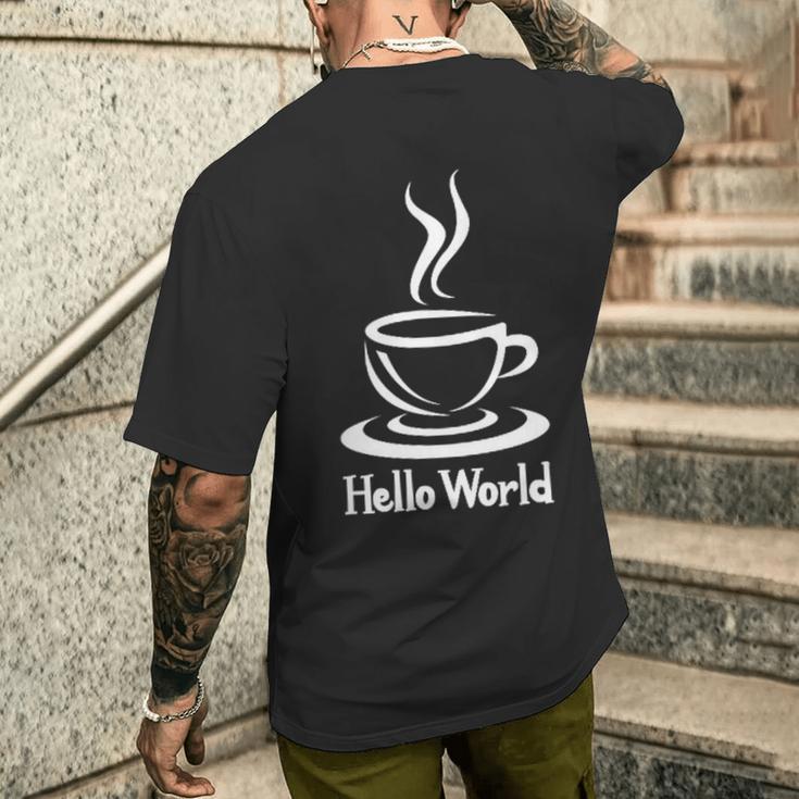 コンピューターtシャツ Java Hello World Development Coding メンズTシャツ バックプリント 彼への贈り物
