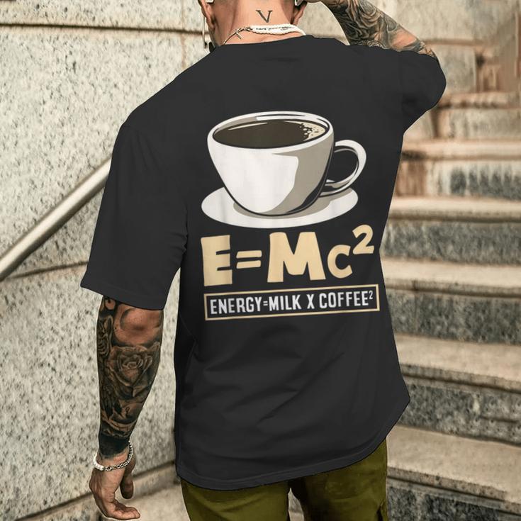 コーヒーラバーエナジーミルクコーヒー EMc² メンズTシャツ バックプリント 彼への贈り物
