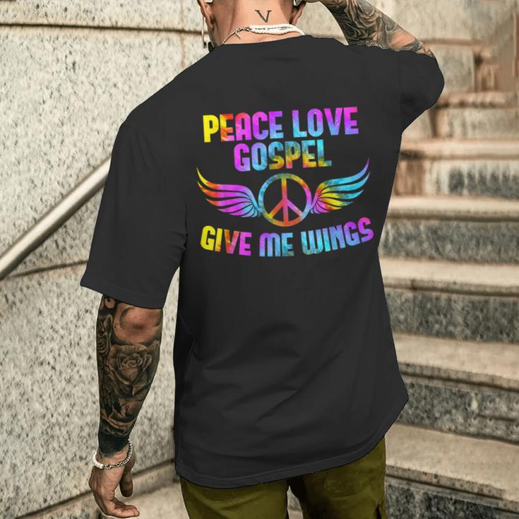 ゴスペル音楽 平和 愛 ゴスペル 教会合唱団 ゴスペル歌手 メンズTシャツ バックプリント 彼への贈り物
