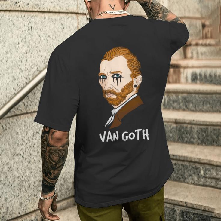 ゴッホ ゴス ポートレート ダーク 美術史 駄洒落ゴシック ユーモア 長袖tシャツ メンズTシャツ バックプリント 彼への贈り物