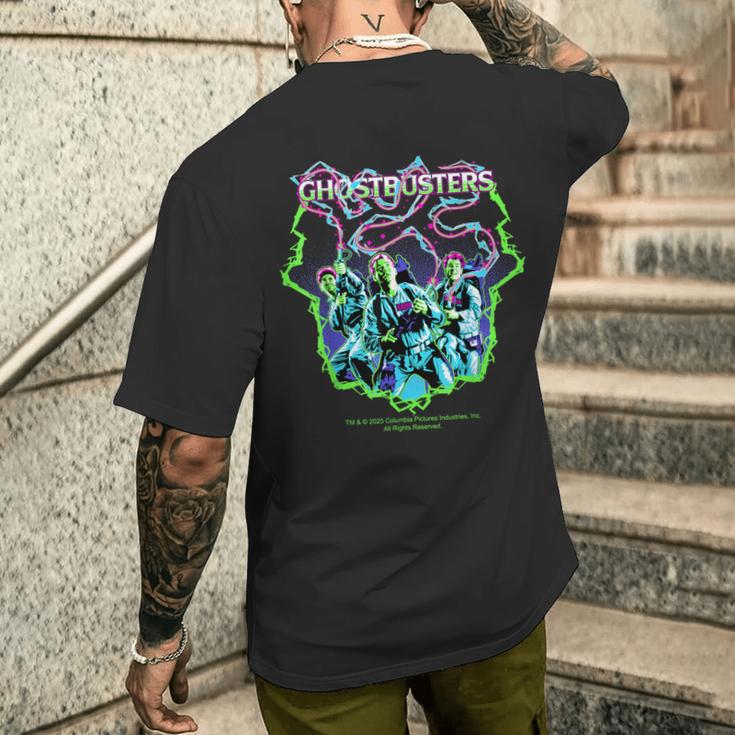 ゴーストバスターズ ハロウィン デザイン クラシック レトロ メンズTシャツ バックプリント 彼への贈り物