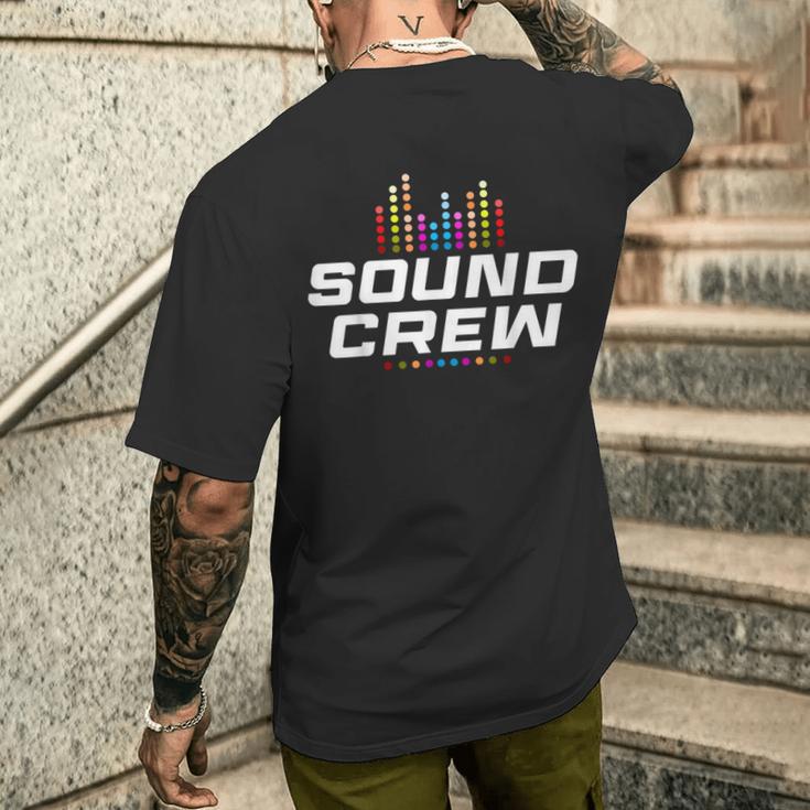 サウンドエンジニア コンサートスタッフ サウンドクルー メンズTシャツ バックプリント 彼への贈り物