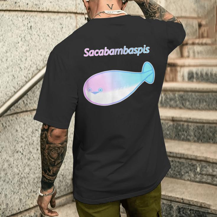 サカバンバスピス パステルカラー おもしろ ゆるかわ かわいい ギフト メンズTシャツ バックプリント 彼への贈り物