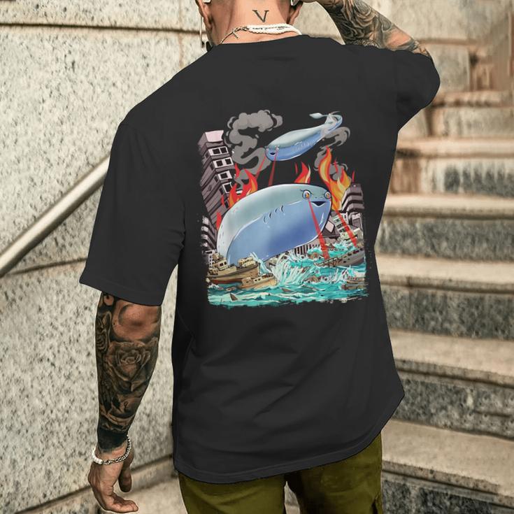 サカバンバスピス フィッシュミーム 怪獣 メンズTシャツ バックプリント 彼への贈り物