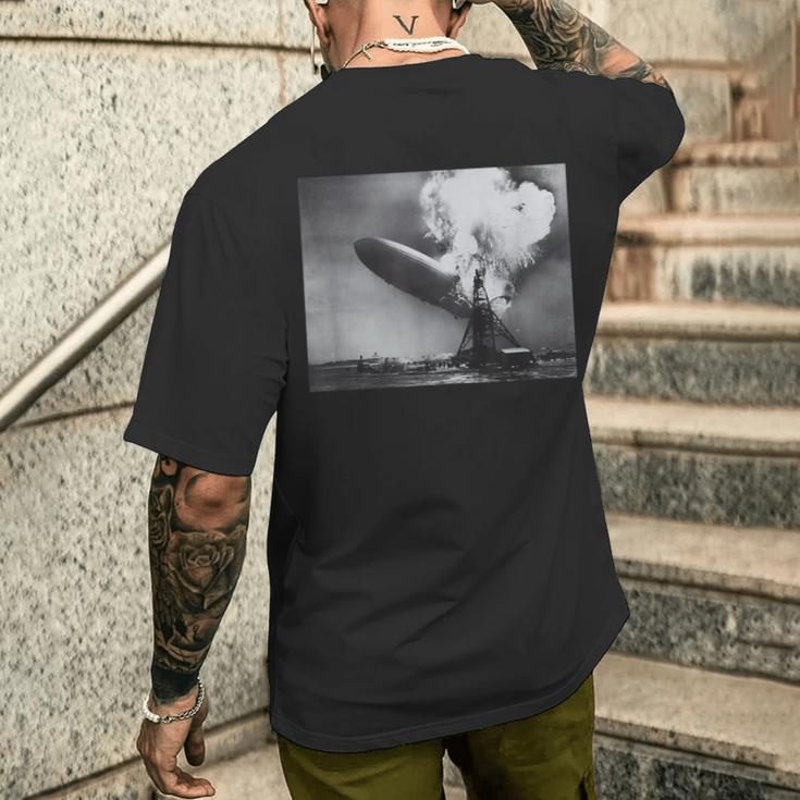 サム・シェアによるヒンデンブルク大惨事 メンズTシャツ バックプリント 彼への贈り物