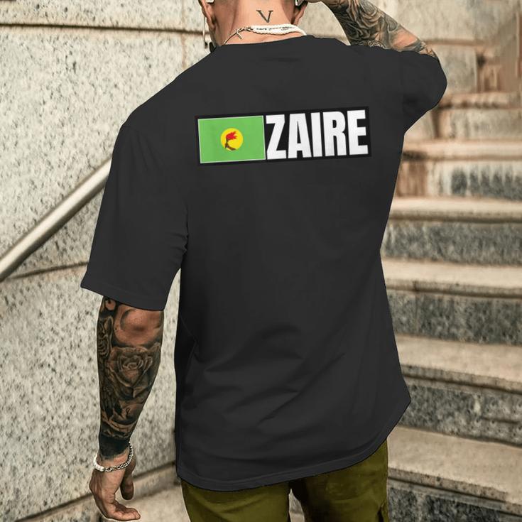 ザイール国旗 メンズTシャツ バックプリント 彼への贈り物