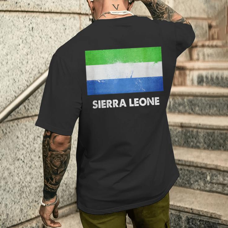 シエラレオネ国旗tシャツ メンズTシャツ バックプリント 彼への贈り物