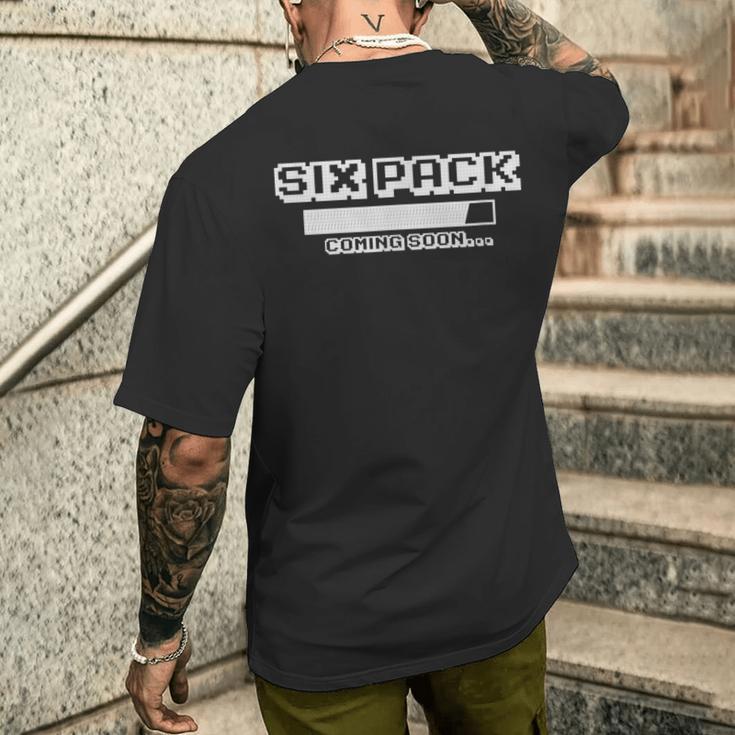 シックスパック 腹筋tシャツ、面白い6パック 腹筋tシャツ メンズTシャツ バックプリント 彼への贈り物