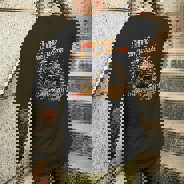 ジムニー 4X4 オフロード トラック 長袖tシャツ メンズTシャツ バックプリント 彼への贈り物