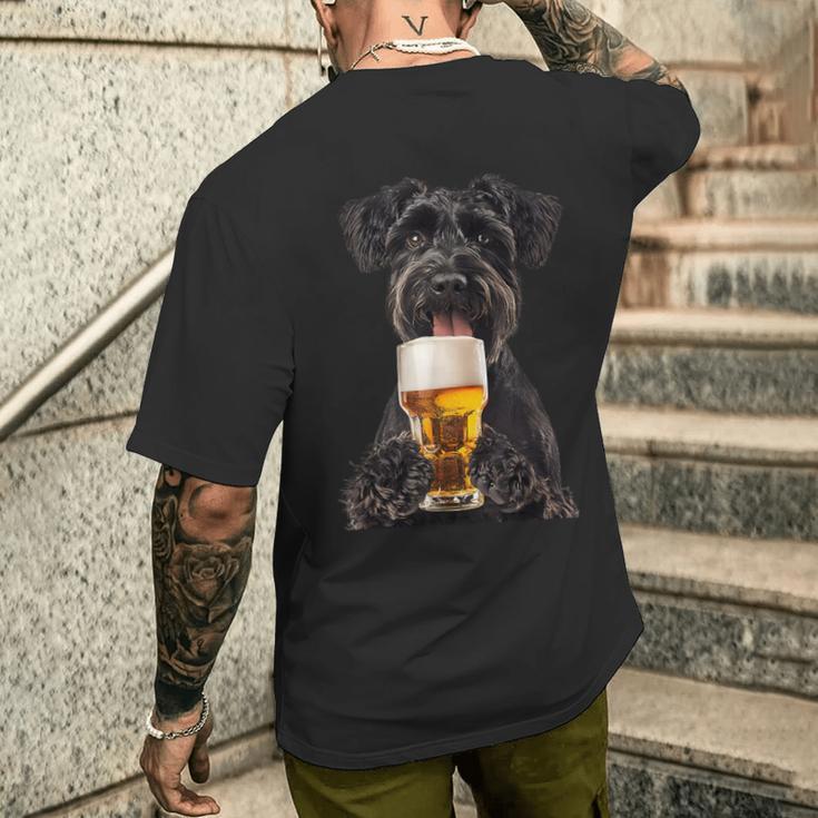ジャイアントシュナウザービール メンズTシャツ バックプリント 彼への贈り物