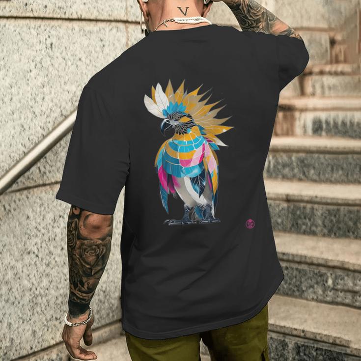 スピリットガイド 部族の鳥 メンズTシャツ バックプリント 彼への贈り物