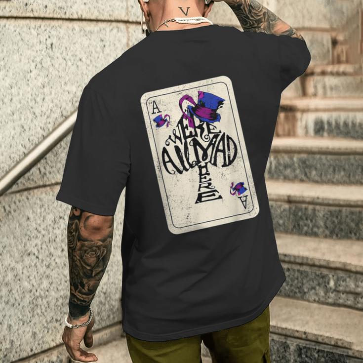 スペードのエース 不思議の国のアリス マッドハット&スペード メンズTシャツ バックプリント 彼への贈り物
