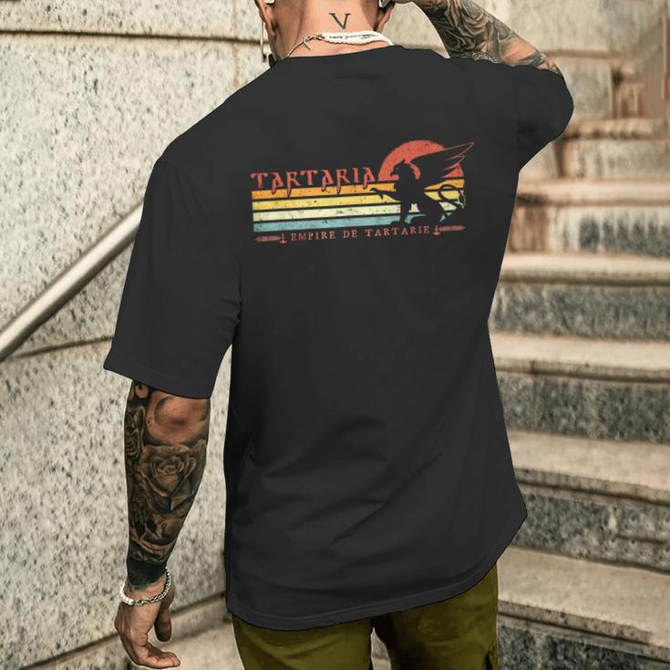タルタリア-タルタリア帝国-レトロな古代グリフィン メンズTシャツ バックプリント 彼への贈り物