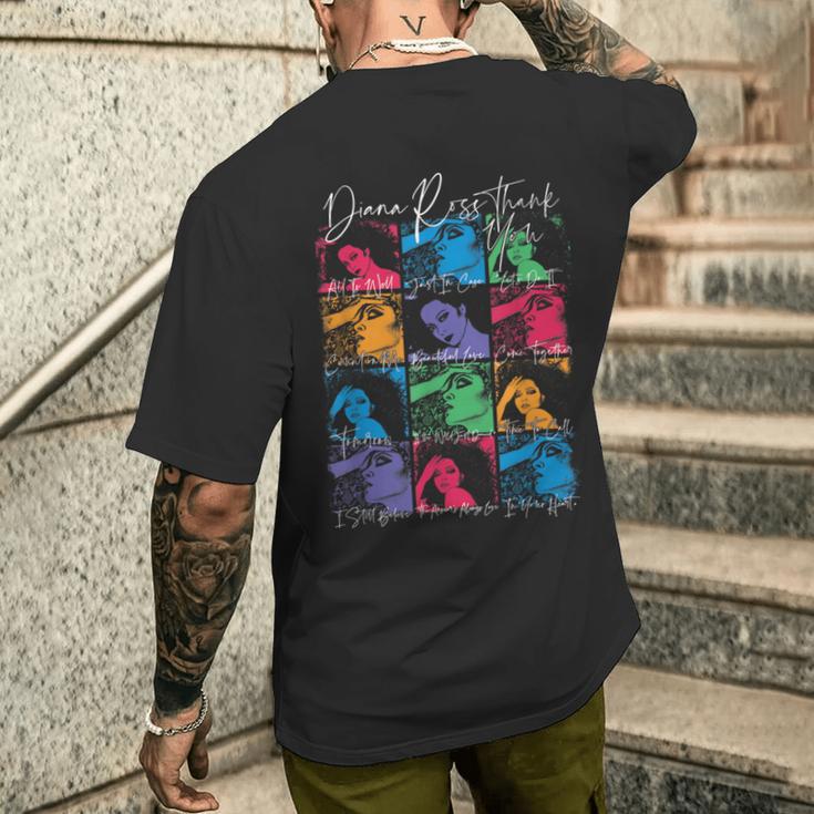 ダイアナ・ロス 12角 メンズTシャツ バックプリント 彼への贈り物