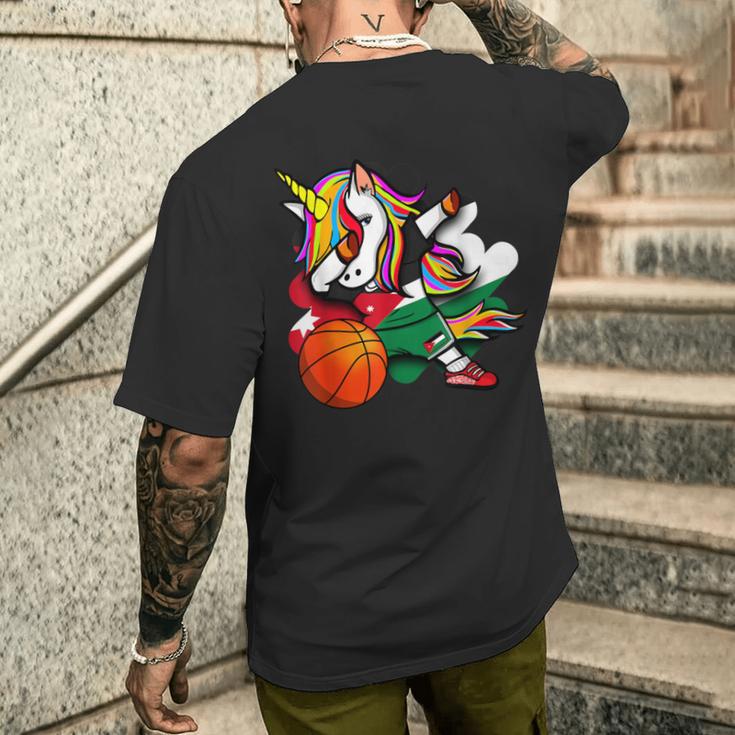 ダビングユニコーン ジョーダン バスケットボールファンジャージ ジョーダン国旗 メンズTシャツ バックプリント 彼への贈り物