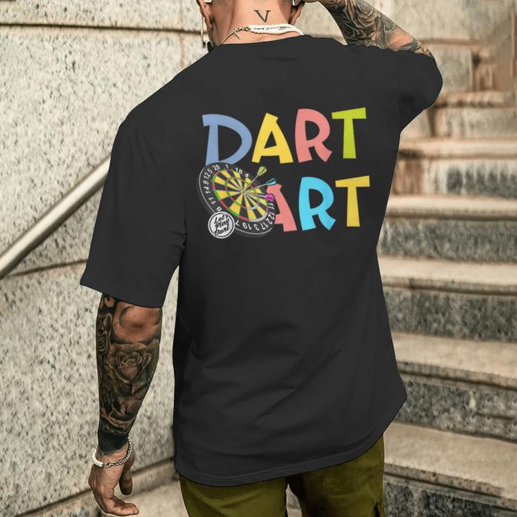ダーツアート ダーツプレーヤー ダーツスポーツ ダーツボード ダーツ メンズTシャツ バックプリント 彼への贈り物