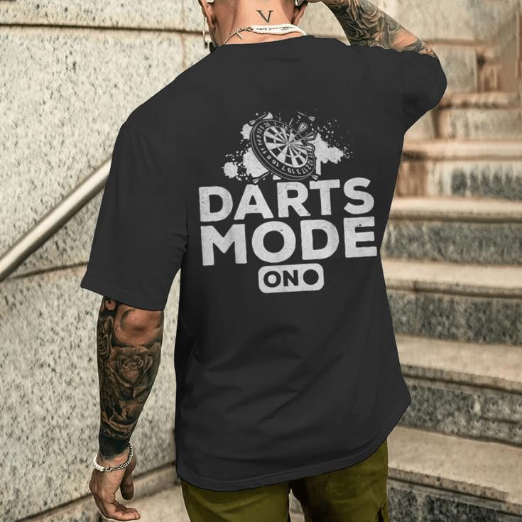 ダーツモードダーツ遊ぶダーツムードダーツ遊ぶダーツ メンズTシャツ バックプリント 彼への贈り物