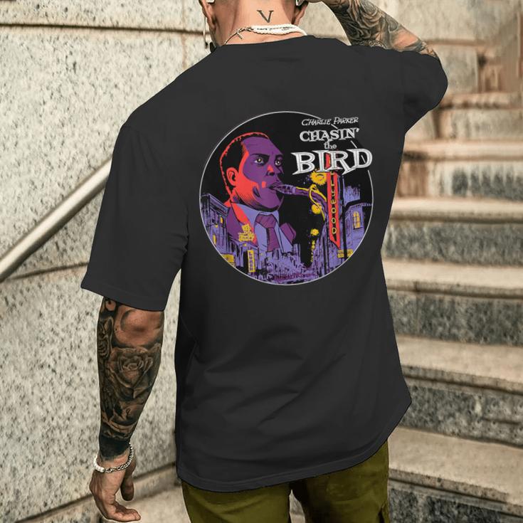 チャーリー・ チャシン ザ・バード ジャズミュージック メンズTシャツ バックプリント 彼への贈り物
