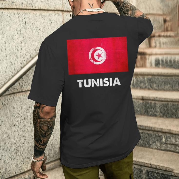 チュニジア国旗tシャツ メンズTシャツ バックプリント 彼への贈り物