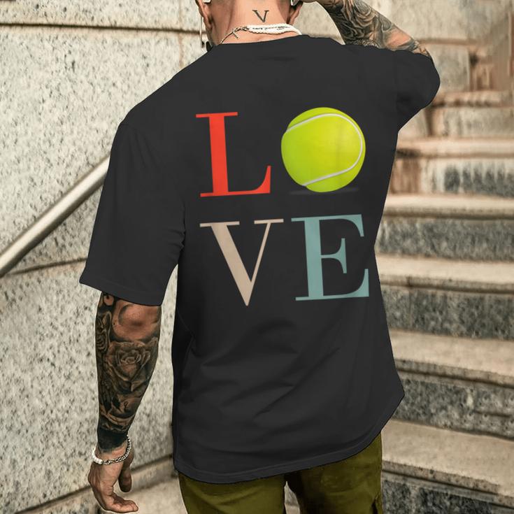 テニス Love バスケ 面白tシャツ おもしろ 服 オリジナル テニス部 おもしろグッズ ネタ メンズ メンズTシャツ バックプリント 彼への贈り物