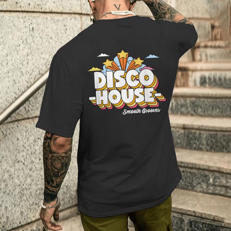 ディスコハウスファンクソウルハウスミュージック メンズTシャツ バックプリント 彼への贈り物