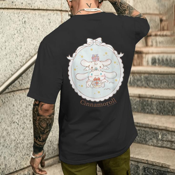 デザイン シナモロール エンジェル メンズTシャツ バックプリント 彼への贈り物
