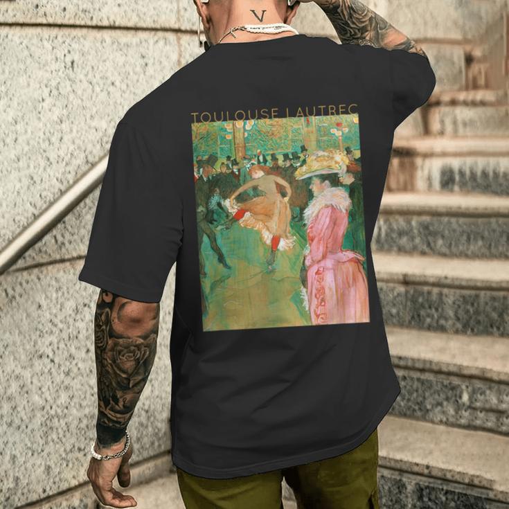 トゥールーズ・ロートレック アーティストのためのダンス メンズTシャツ バックプリント 彼への贈り物
