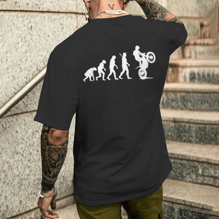 トライアル バイク トライアル ライダー モトトライアル メンズTシャツ バックプリント 彼への贈り物