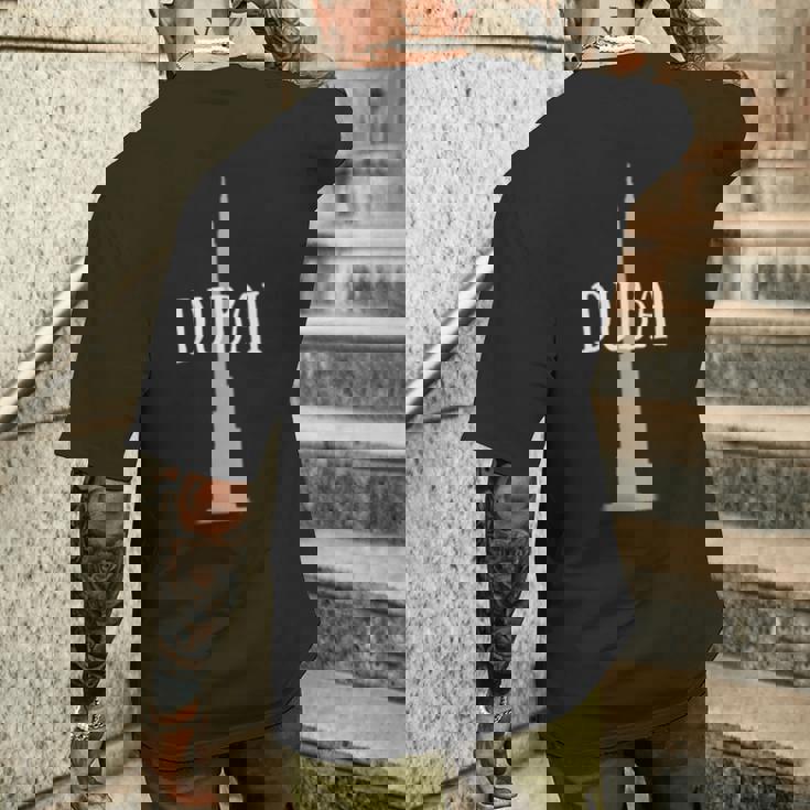 ドバイ旅行 メンズTシャツ バックプリント 彼への贈り物