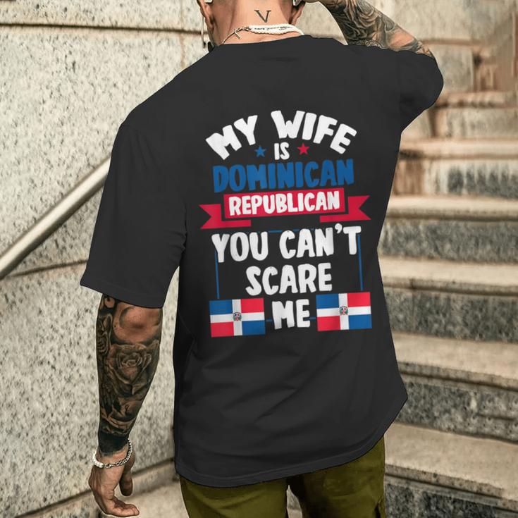 メンズ ドミニカ共和党の妻ドミニカ共和国 メンズTシャツ バックプリント 彼への贈り物