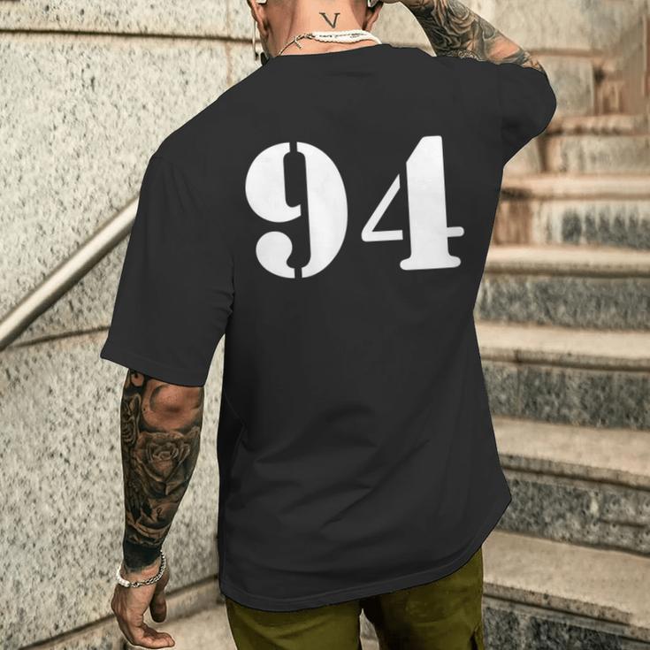 ナインティフォー 数字 94 ナンバー メンズTシャツ バックプリント 彼への贈り物