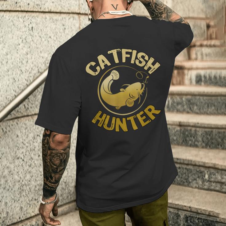 ナマズハンター、トーナメントフィッシングtシャツ メンズTシャツ バックプリント 彼への贈り物