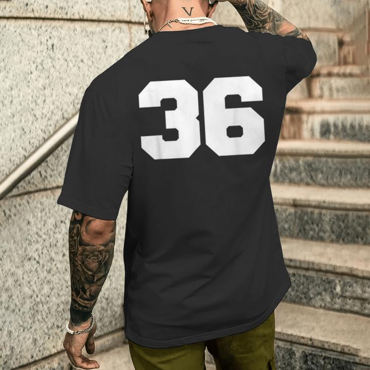 ナンバー36 スポーツジャージプレーヤー 36 ファンフロントプリント 代表チーム メンズTシャツ バックプリント 彼への贈り物