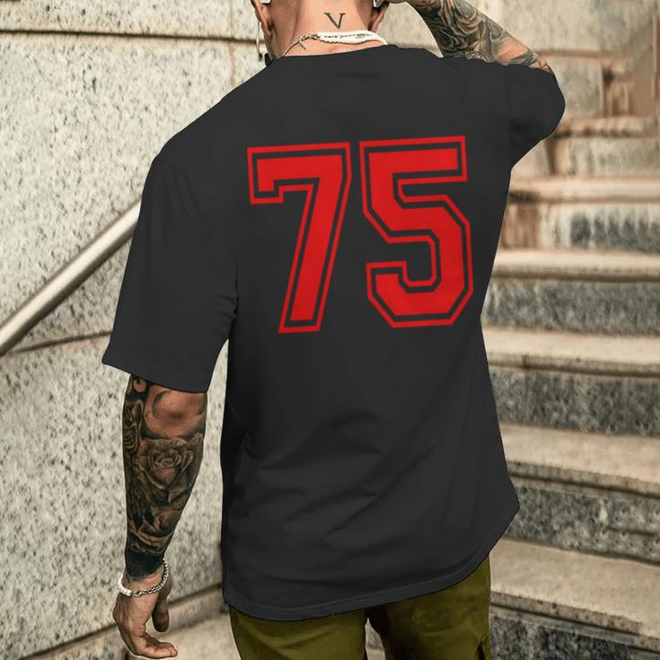 ナンバー75 Redports Teamtyle 長袖tシャツ メンズTシャツ バックプリント 彼への贈り物