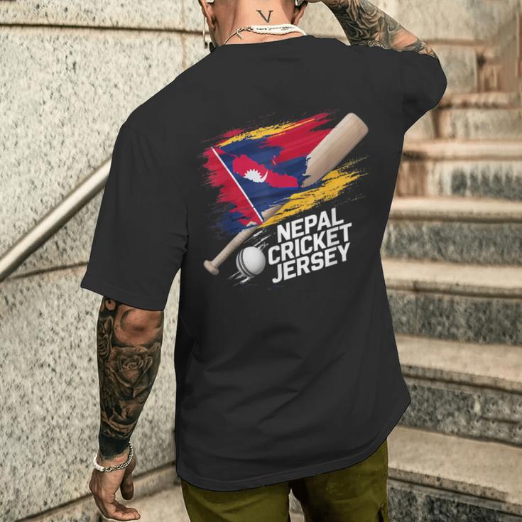 ネパール クリケットジャージ 2024 ネパールのクリケットフラッグ メンズTシャツ バックプリント 彼への贈り物
