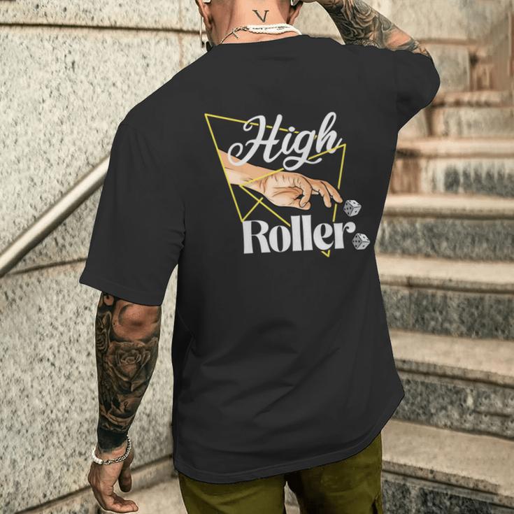 ハイローラー ゲーミングギャンブル カジノ ビッグベット ギャンブラー 長袖tシャツ メンズTシャツ バックプリント 彼への贈り物