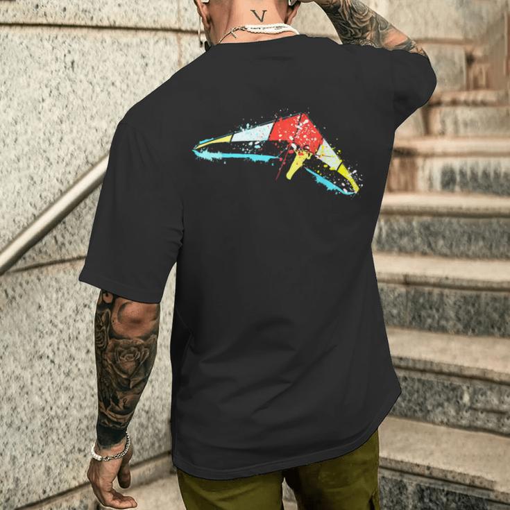 ハング グライダー デルタ グライダー グライダー ハング グライダー メンズTシャツ バックプリント 彼への贈り物