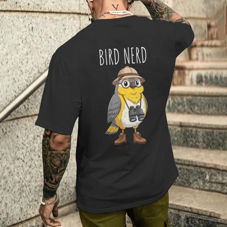 バードナードバードウォッチング メンズTシャツ バックプリント 彼への贈り物