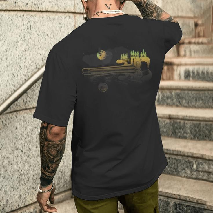 パイプレンチ 配管工 男性 パイプフィッター 配管 メンズTシャツ バックプリント 彼への贈り物