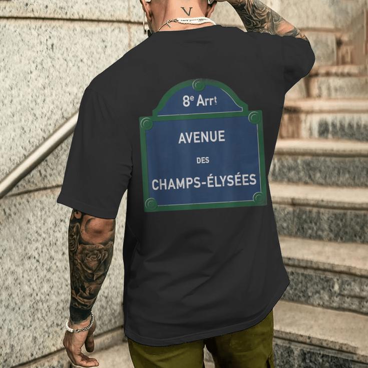 パリ 8Th Arrondissement Frenchtreetign Huitieme Elysees メンズTシャツ バックプリント 彼への贈り物