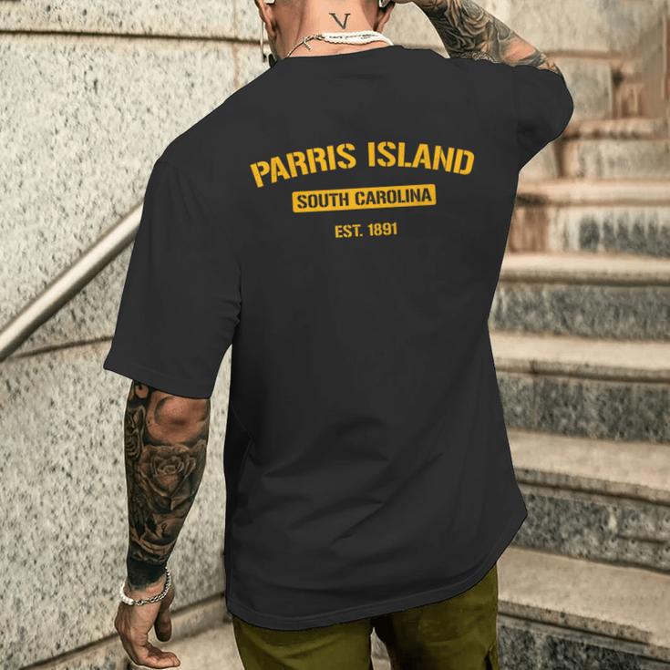 パリスアイランドシャツ ビンテージ サウスカロライナtシャツ メンズTシャツ バックプリント 彼への贈り物