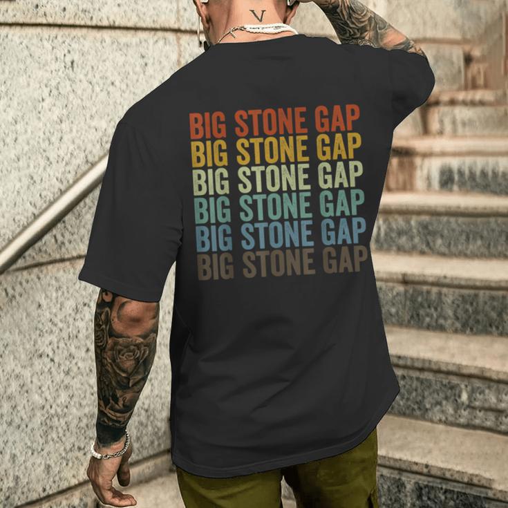 ビッグ・ストーン・ギャップ・シティ・レトロ メンズTシャツ バックプリント 彼への贈り物