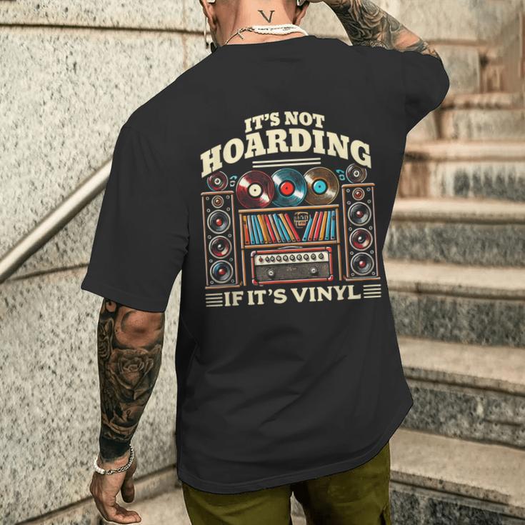 ビニールファニービニールレコード愛好家なら買いだめじゃない メンズTシャツ バックプリント 彼への贈り物