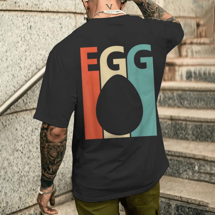 ビンテージ・スタイル 卵 メンズTシャツ バックプリント 彼への贈り物