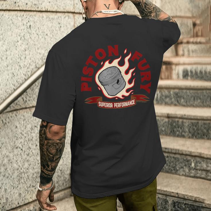 ピストンフューリー メンズTシャツ バックプリント 彼への贈り物
