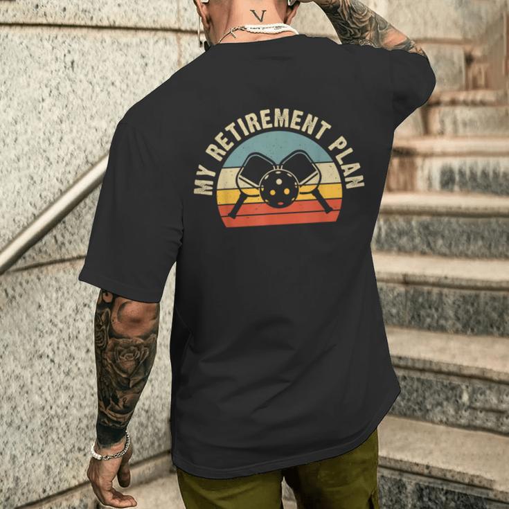 ピックルボールウェア メンズTシャツ バックプリント 彼への贈り物