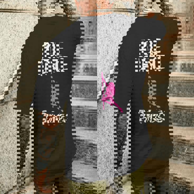 フィットネス ポール ダンス プリンセス メンズTシャツ バックプリント 彼への贈り物