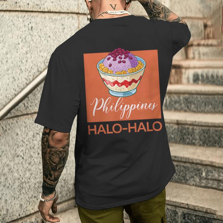 フィリピン料理 アジア ホビーシェフ ハロハロ メンズTシャツ バックプリント 彼への贈り物