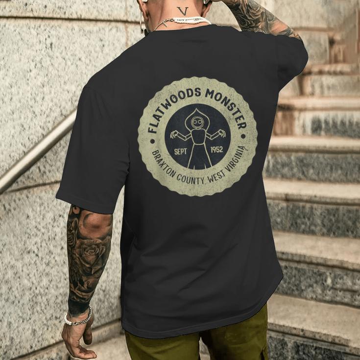 フラットウッズ モンスター 1952年9月 ウェストバージニア州民間伝承 Ufo メンズTシャツ バックプリント 彼への贈り物